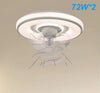 Plafoniera Soffitto Con Ventola Lampada Ventilatore Luce Led 3200k-6500k Ip20 33245