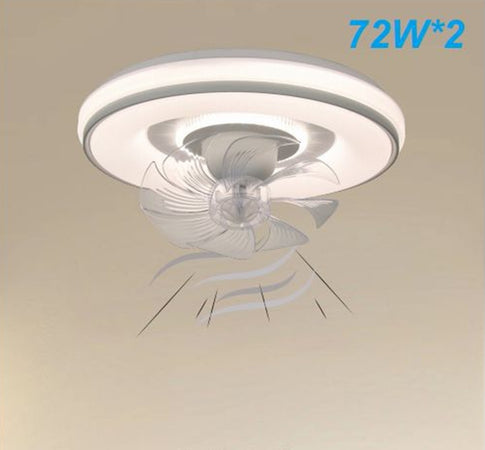 Plafoniera Soffitto Con Ventola Lampada Ventilatore Luce Led 3200k-6500k Ip20 33245