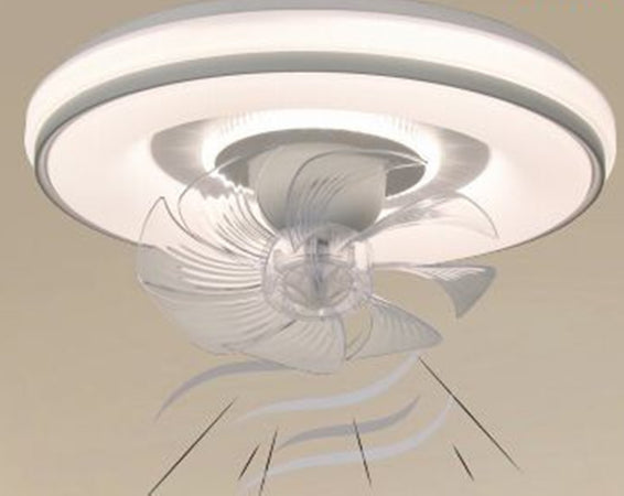 Plafoniera Soffitto Con Ventola Lampada Ventilatore Luce Led 3200k-6500k Ip20 33245