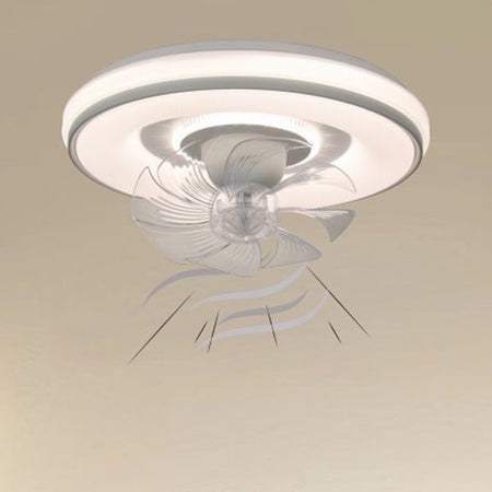 Plafoniera Soffitto Con Ventola Lampada Ventilatore Luce Led 3200k-6500k Ip20 33245