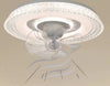 Plafoniera Cristallo Con Ventola Lampada Soffitto Ventilatore Luce 3200k-6500k 33221