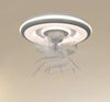 Plafoniera A Ventola Luce 3200k-6500k Lampada Tonda Da Soffitto Ventilatore 33214