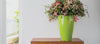 Vaso Cromia Prisma rotondo decorazione in resina Made in Italy da h 50 cm