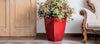 Vaso Cromia Prisma quadrato decorazione in resina Made in Italy da h 50 cm