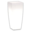 Vaso luminoso Stilo Square Bright decorazione con led per esterno Made in Italy