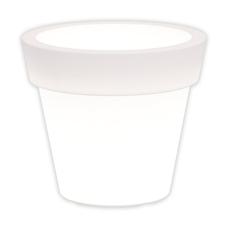 Vaso luminoso Gemma Bright rotondo con led lanterna decorazione "Made in Italy" per esterno