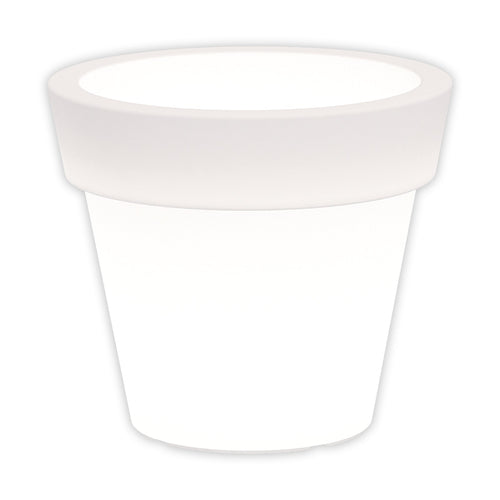 Vaso luminoso Gemma Bright rotondo con led lanterna decorazione Made in Italy per esterno