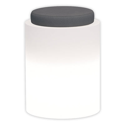 Poltroncina luminosa Round Bright rotonda con led pouf Made in Italy per esterno