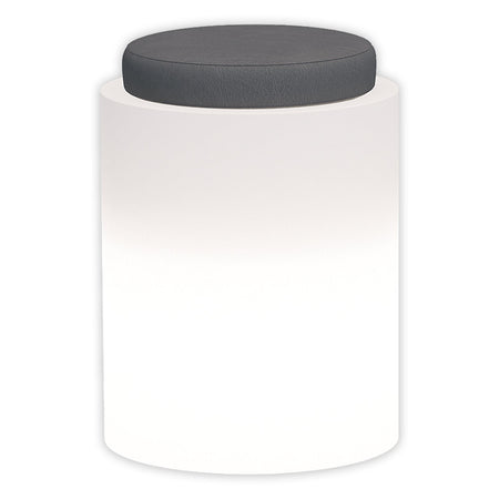 Poltroncina luminosa Round Bright rotonda con led pouf "Made in Italy" per esterno