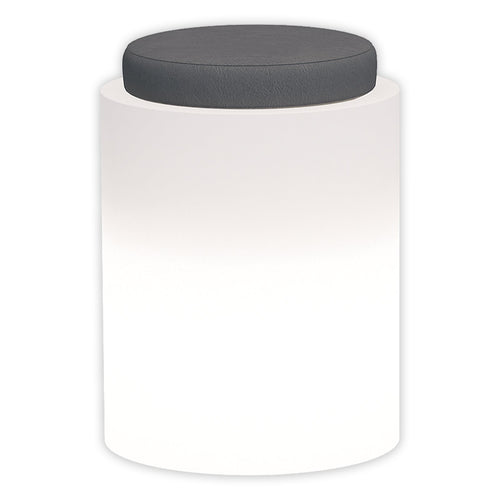 Poltroncina luminosa Round Bright rotonda con led pouf Made in Italy per esterno