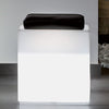 Poltroncina luminosa Square Bright quadrata con led pouf Made in Italy per esterno