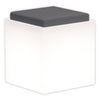 Poltroncina luminosa Square Bright quadrata con led pouf Made in Italy per esterno