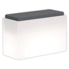 Poltroncina luminosa Roomy Bright con led pouf Made in Italy per esterno