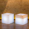 Tavolino da giardino luminoso YouCube Bright quadrato con led decorazione Made in Italy
