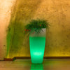 Vaso luminoso Stilo Round Bright decorazione con led per esterno Made in Italy