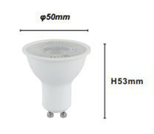 Lampadina Lampada A Led Gu10 5 Watt 715 Lm Bianco Luce Fredda 6500k Ip20 00502