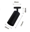 Faretto Nero Attacco Gu10 Applique A Cilindro Soffitto Parete Per Interni Ip20 00700