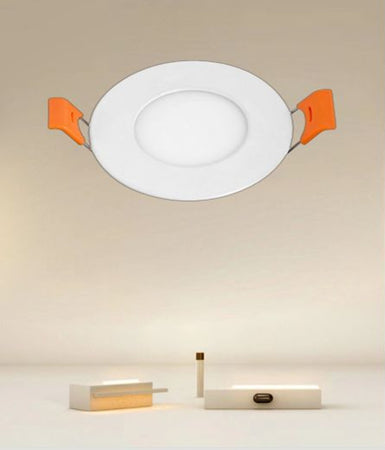 Pannello Led 3 Watt Da Incasso Rotondo Bianco ø85mm Luce 3000k-6500k Ip20 00014