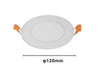 Pannello Led 6 Watt Da Incasso Rotondo Bianco ø120mm Luce 3000k-6500k Ip20 00021