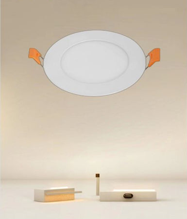 Pannello Led 6 Watt Da Incasso Rotondo Bianco ø120mm Luce 3000k-6500k Ip20 00021