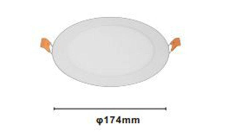Pannello Led 12 Watt Da Incasso Rotondo Bianco ø174mm Luce 3000k-6500k Ip20 00038