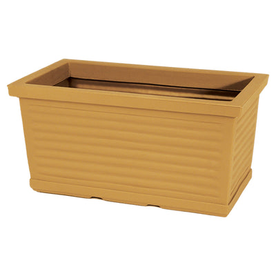 Balconiera Millerighe rettangolare in resina decorazione per fiori e piante Made in Italy