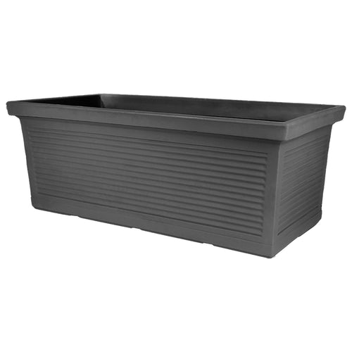 Fioriera Millerighe rettangolare in resina decorazione per fiori e piante Made in Italy