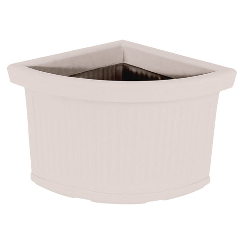 Vaso Angolare Millerighe in resina decorazione per fiori e piante Made in Italy