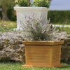 Vaso Quadro Millerighe quadrato in resina decorazione per esterno Made in Italy