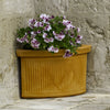 Vaso Angolare Millerighe in resina decorazione per fiori e piante Made in Italy