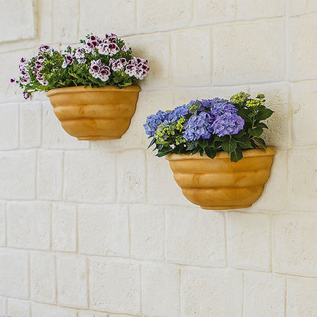 Vaso Gerla a parete Thea in resina per piante e fiori "Made in Italy" da esterno