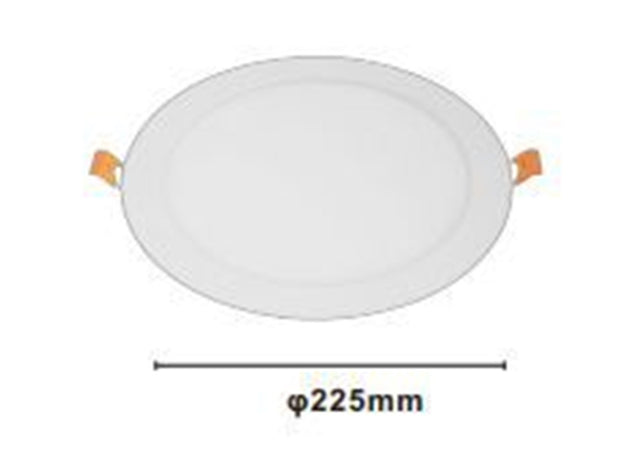 Pannello Led 18watt Da Incasso Rotondo Bianco ø225mm Luce 3000k-6500k Ip20 00045