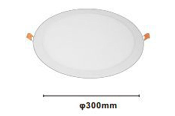 Pannello Led 24 Watt Da Incasso Rotondo Bianco ø300mm Luce 3000k-6500k Ip20 00069