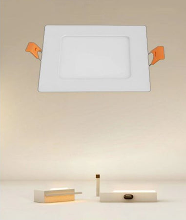 Pannello Led 6 Watt Da Incasso Quadrato Bianco 120mm Luce 3000k-6500k Ip20 00083