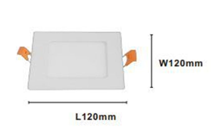 Pannello Led 6 Watt Da Incasso Quadrato Bianco 120mm Luce 3000k-6500k Ip20 00083