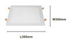 Pannello Led 24watt Da Incasso Quadrato Bianco 300mm Luce 3000k-6500k Ip20 00113