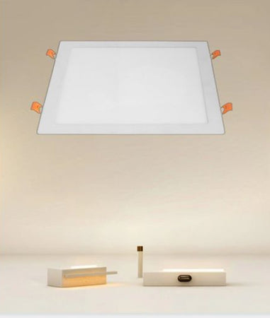 Pannello Led 24watt Da Incasso Quadrato Bianco 300mm Luce 3000k-6500k Ip20 00113
