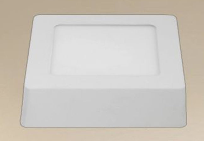 Plafoniera Led Da Soffitto 6w Luce 3000k-6500k Parete Quadrato Con Interruttore 00168