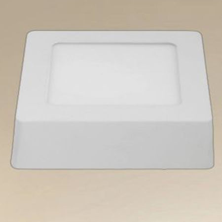 Plafoniera Led Da Soffitto 6w Luce 3000k-6500k Parete Quadrato Con Interruttore 00168