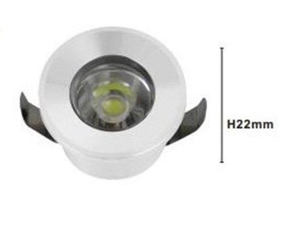 Faretto 1w Led Incasso A Soffitto Ip20 Bianco Mini Spot Segnapassi Luce Naturale 00212