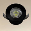 Faretto 1w Led Incasso A Soffitto Ip20 Nero Mini Spot Segnapassi Luce Calda 00304