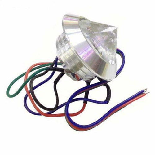 Faretto Lampada A Soffitto Led Diamante Effetto Cristallo 3w 5v Luce Rgb Ls16-rgb