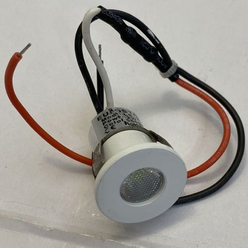 Mini Faretto Led 2 Watt Incasso 3v-5v Colore Luce Blu Punto Luce Diametro 20 Mm