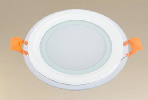 Pannello Led Da Incasso Luce 3000k-6500k 9w Tondo Am-cr-9 Con Bordo Traparente 00632