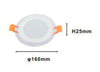 Pannello Led Incasso Luce 3000k-6500k 12w Tondo Am-cr-12 Con Bordo Traparente 00649