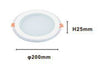 Pannello Led Incasso Luce 3000k-6500k 18w Tondo Am-cr-18 Con Bordo Traparente 00656