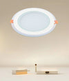 Pannello Led Incasso Luce 3000k-6500k 18w Tondo Am-cr-18 Con Bordo Traparente 00656