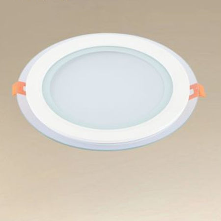 Pannello Led Incasso Luce 3000k-6500k 18w Tondo Am-cr-18 Con Bordo Traparente 00656