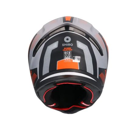 Shiro - Casco integrale Hunter Mando grigio arancione nero matt L