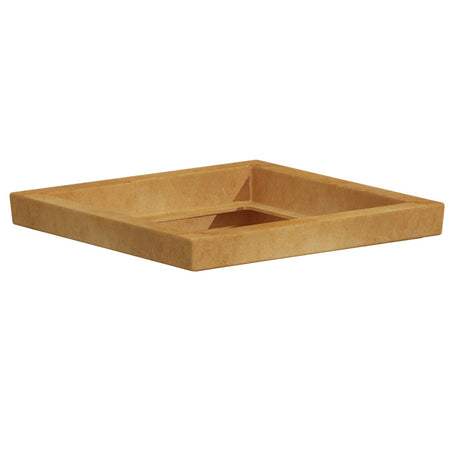 Sottovaso per vaso quadrato in resina per piante e fiori "Made in Italy" da esterno